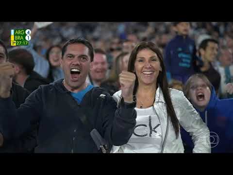 4º GOL DA ARGENTINA - ARGENTINA 4 X 1 BRASIL - GLOBO