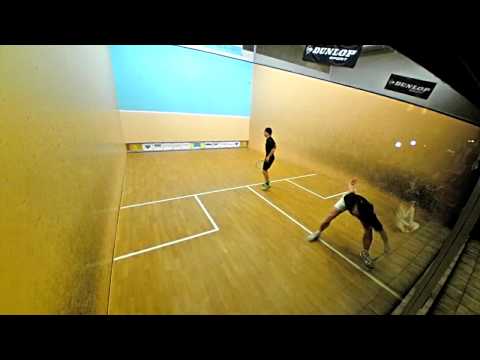Heilbronn Squash Open 2013 Finale Herren Raphael Kandra Carsten Schoor Satz3
