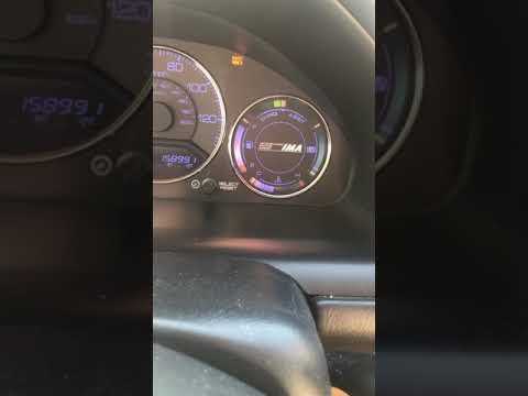 05 civic hybrid IMA light on