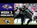 Ravens vs. Jaguars | NFL Week 3 Game Highlights