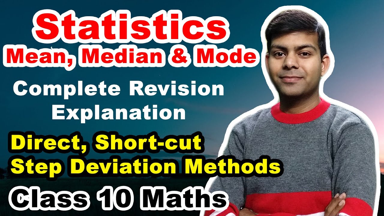 Statistics Class 10 - Maths | Mean. Median, Mode | Board Exams 2020  #LiveStream
