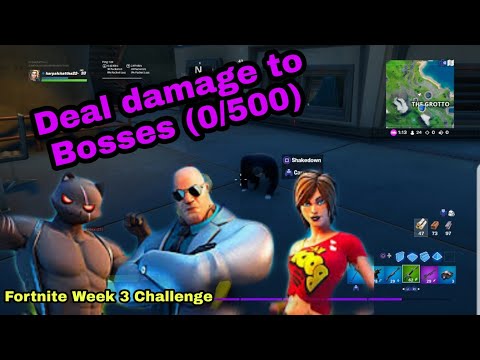 Fortnite Deal damage to Bosses Week 3 Challenge (0/500)