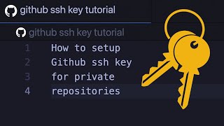 How to setup Github ssh key for private repositories