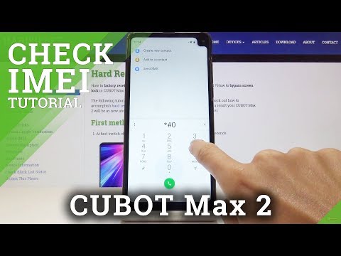 How to Check IMEI Number in CUBOT Max 2 - IMEI & Serial Number