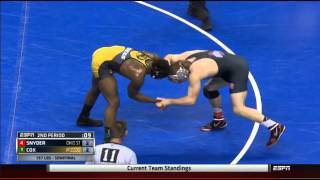 2015 NCAA 197 lb Semi Final: J'Den Cox (Mizzou) v Kyle Snyder (tOSU)