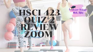HSCI 423 quiz 2 review zoom