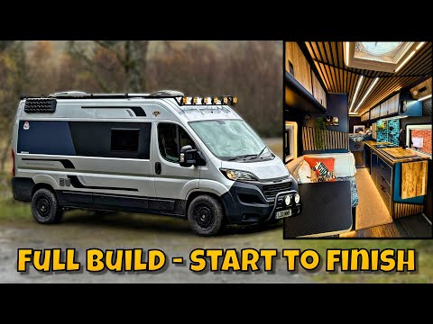 Self built luxury campervan - full build start to finish in 17 minutes