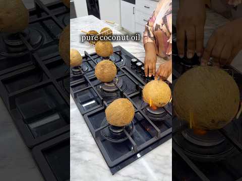 HOW TO MAKE NATURAL COCONUT OIL FROM SCRATCH 🥥🌴