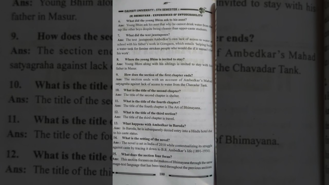 Bhimayana: Experiences of untouchability Q/A #popularliterature