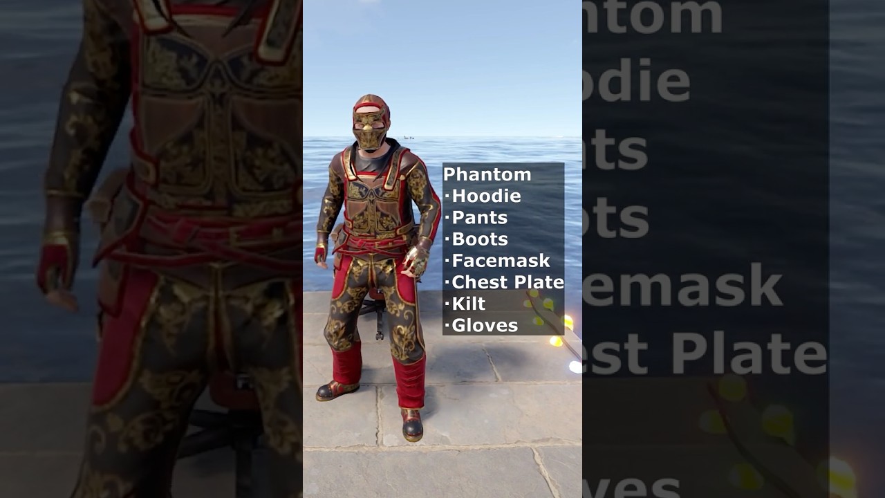 Full Phantom Armor Skin Set in RUST! #RUST#RustShorts