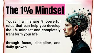 The 1% Mindset 🔥|| 9 Rules to Unlock Elite Discipline, Focus & Success || Graded Reader ✅