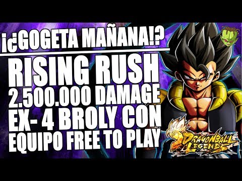 MAÑANA GOGETA!? PLEASE NO... | R.R. de 2,5M con TEAM FREE TO PLAY | Dragon Ball Legends en Español Video