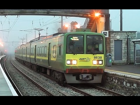 Dart class 8520 EMU @ Burrow Road & Sutton Station, Co. Dublin
