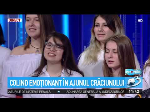 Corul ”Carmina” al Palatului Național al Copiilor, moment unic în platoul Antenei 3