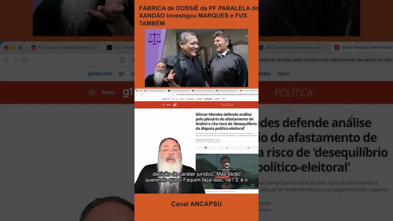 FÁBRICA de DOSSIÊ da PF PARALELA do XANDÃO investigou MARQUES e FUX TAMBÉM