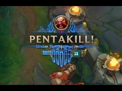 URF 2017 GRAGAS INSTANT PENTAKILL | League of Legends