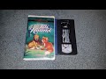 Opening Closing To The Fox And The Hound 2000 VHS Ink Label Copy