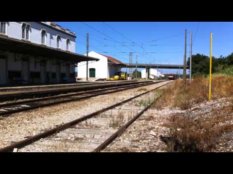 Comboio Especial dos Ingleses (PTG) à chegada à estação de Alcácer do Sal