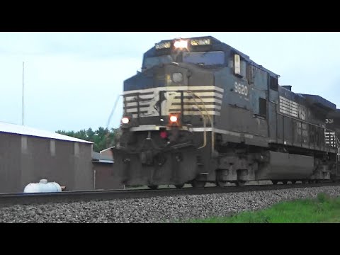 NS 9620 Leads a Grain Train, Tiskilwa, IL 7/21/20