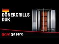 Commercial Gas Doner Kebab/Gyros Grill - 5 Burners – up to 80 kg – 16.25 kW
