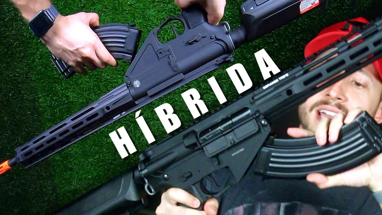 Rifle Airsoft AEG Trident 47 SPR Krytac M-LOK Preto
