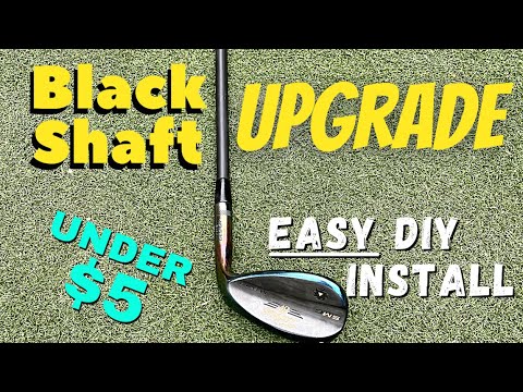 DIY black golf shaft
