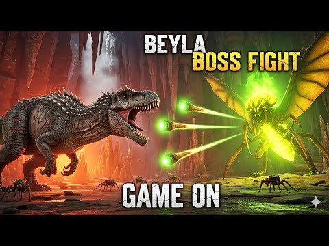 Beyla Boss Fight Easy Kill with Carchars | ARK Fjordur | Game ON