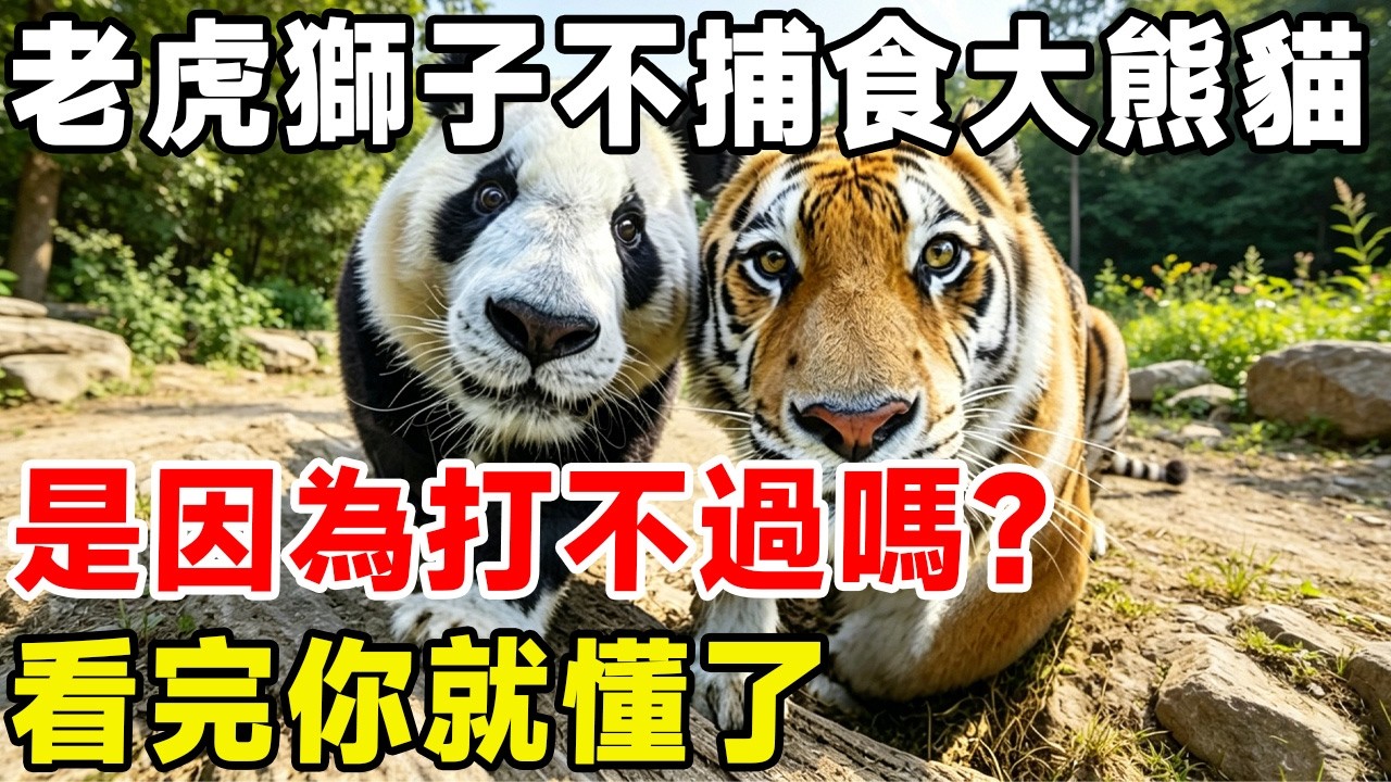 老虎獅子為何不捕食大熊貓？是因為打不過嗎？看完你就懂了#科普頻道 #科普 #动物