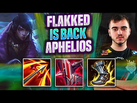 FLAKKED BRINGS BACK APHELIOS! - G2 Flakked Plays Aphelios ADC vs Jinx! | Preseason 2022