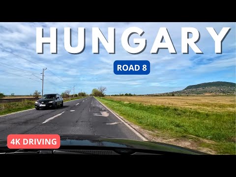 Driving in Hungary 4K: Budapest to Austrian border: Road M7, 8 - April 2024