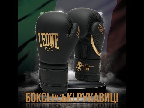 Боксерские перчатки Leone GN059D Black/Gold 10 ун. (GN059D_Bl/Gold_10oz)