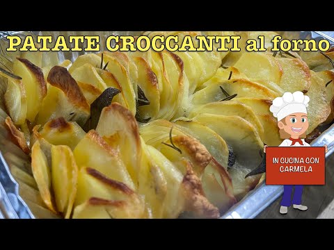 Ricetta PATATE CROCCANTI al forno | a fettine sottili | semplici e buonissime
