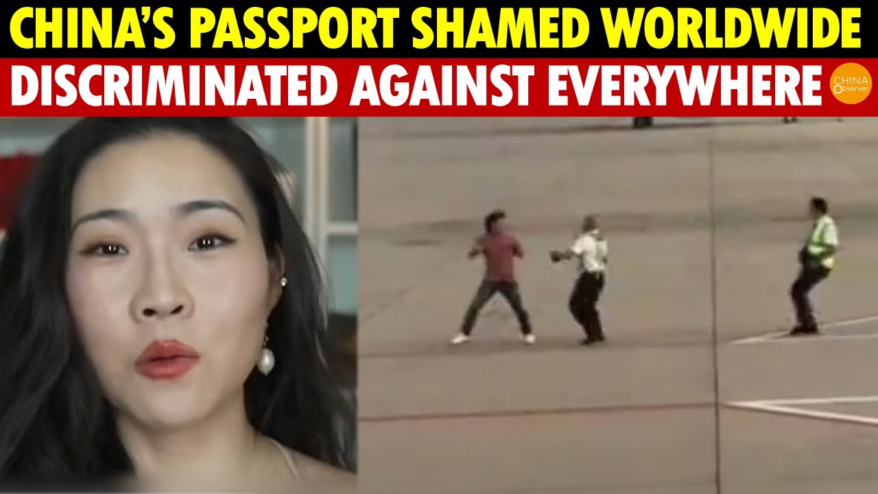 China’s Passport Shamed Globally: Singapore Visa-Free Chaos, Man Spits at Airport Officials