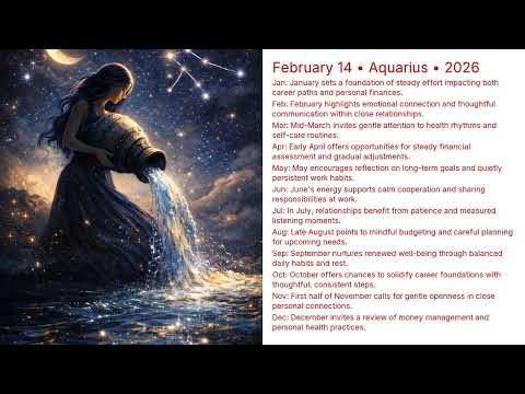 February 14 Birthday Horoscope 2026 | Aquarius Astrology Forecast