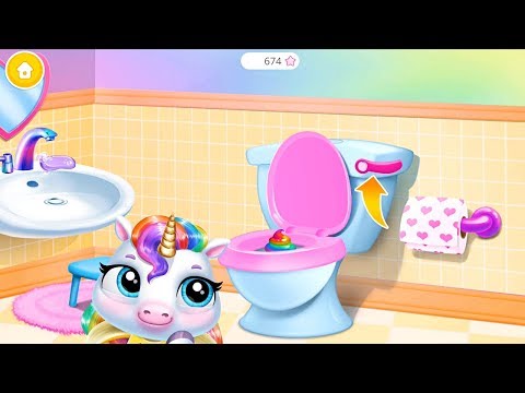 Fun New Born Pony Care Kids Game BATHE & POTTY TRAIN YOUR TINY UNICORN