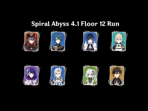 Genshin Impact : Spiral Abyss 4.1 : Floor 12 : 9 Stars