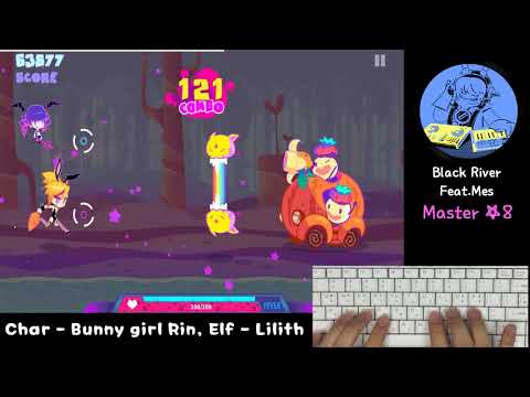 [Muse Dash (PC)] Black River Feat.Mes (Master☆6) 100.00% AP