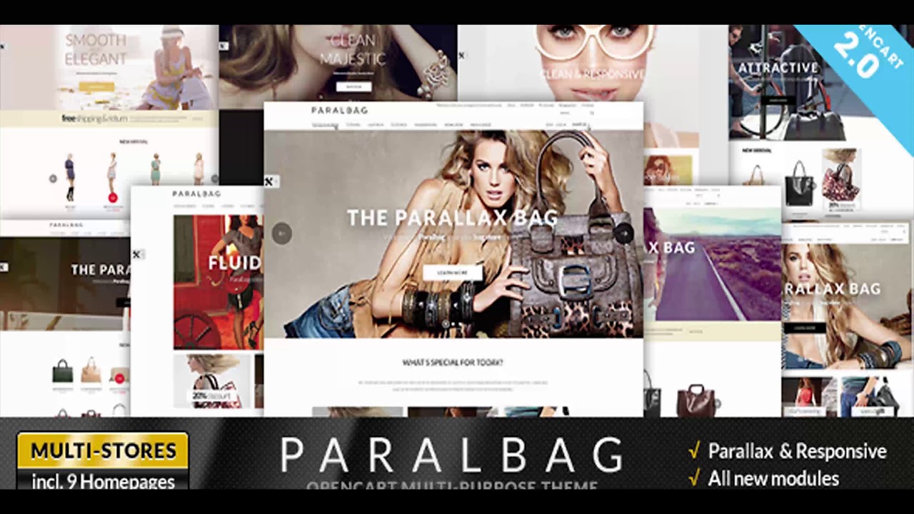Opencart Fashion Bag Store - Parallax | Themeforest Website Templates and Themes