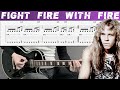 METALLICA - FIGHT FIRE WITH FIRE bis (Guitar cover with TAB | Lesson)