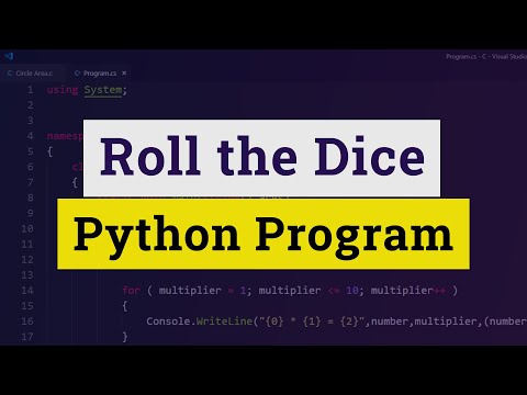 Python Roll The Dice Program
