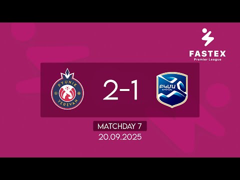 Fastex Premier League. Matchday 7. FC Pyunik- BKMA (20.09.2025)