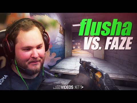 flusha vs. FaZe - ACE at IEM Katowice 2018 | CS:GO