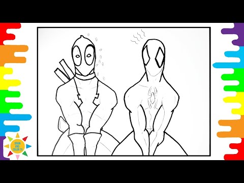 DEADPOOL vs SPIDERMAN Coloring Page/Different Heaven - Safe And Sound [NCS Release]