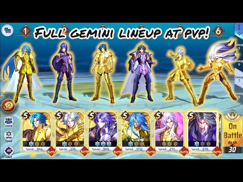 Saint Seiya: Awakening (KOTZ) - Full Gemini Lineup at PvP! For Fun Lineup!