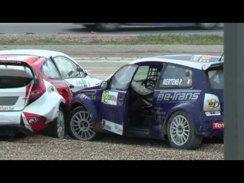 incident Pauwels - Mertens ERC Rallycross Dreux
