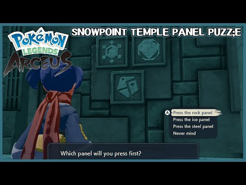 Snowpoint Temple Panel Puzzle - Pokemon Legends Arceus