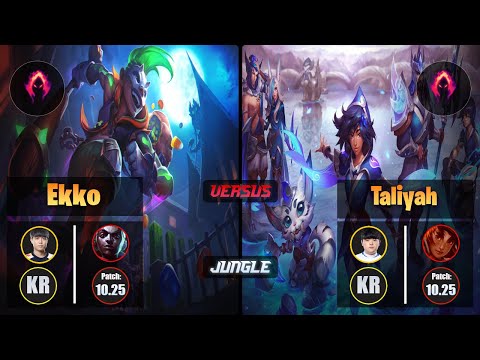Cuzz EKKO (Jungle) [Dark Harvest] VS Canyon TALIYAH - Challenger KR Patch 10.25