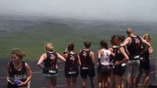 preview picture of video 'At the top of Volcán Cerro Negro in Nicaragua getting reading to surf the volcano'