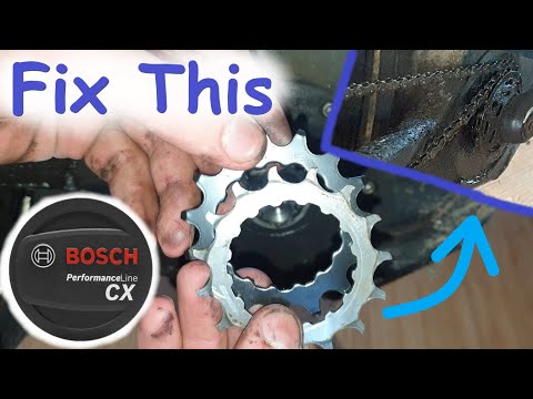 Bosch ebike Chainring Removal - Chain Stuck Problem