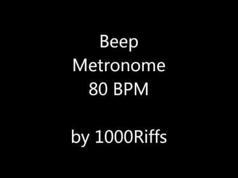 Beep Metronome 80 BPM - Beats Per Minute